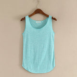 Women’s Summer Fitness Tank Top – Plus Size Loose Fit Cotton O-Neck Casual Top thumbnail 4