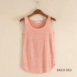 Women’s Summer Fitness Tank Top – Plus Size Loose Fit Cotton O-Neck Casual Top thumbnail 7