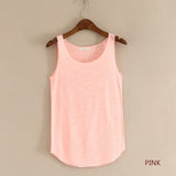 Women’s Summer Fitness Tank Top – Plus Size Loose Fit Cotton O-Neck Casual Top thumbnail 17