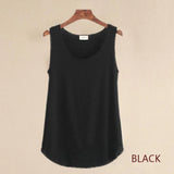Women’s Summer Fitness Tank Top – Plus Size Loose Fit Cotton O-Neck Casual Top thumbnail 15