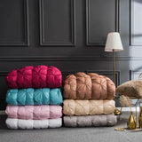 100% Goose Down Duvet – 3D Quilted Luxury Comforter for King, Queen, Full Size – Winter Thick Blanket thumbnail 6