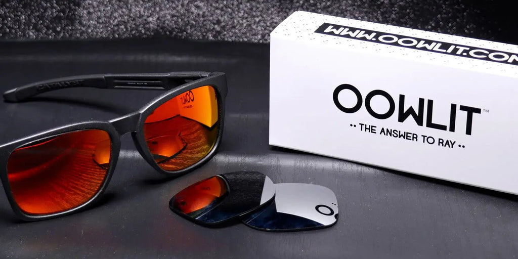 OOWLIT Polarized Replacement Lenses for Oakley Holbrook OO9102 – UV400 Mirror Polycarbonate Upgrade