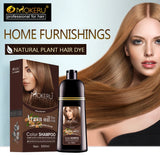 Mokeru Natural Organic Hair Color Shampoo – Permanent Long-Lasting Dye for Women & Men, Argan Oil Infused, 500ml thumbnail 3
