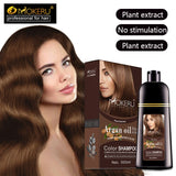 Mokeru Natural Organic Hair Color Shampoo – Permanent Long-Lasting Dye for Women & Men, Argan Oil Infused, 500ml thumbnail 5