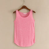 Women’s Summer Fitness Tank Top – Plus Size Loose Fit Cotton O-Neck Casual Top thumbnail 3