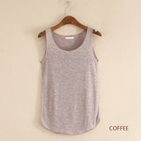 Women’s Summer Fitness Tank Top – Plus Size Loose Fit Cotton O-Neck Casual Top thumbnail 18