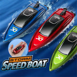 Mini Remote Control Boat 5 km/h – Wireless High-Speed Model Boat with LED Lights thumbnail 8