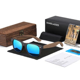 GM Handmade Walnut Wooden Polarized Mirror Sunglasses UV400 Vintage Pilot Style for Men and Women thumbnail 15