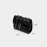 Luxury Designer Chain Shoulder Bag – Women’s PU Leather Crossbody Flap Handbag thumbnail 9