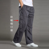 Men’s Cotton Cargo Pants – Loose Fit Work & Casual Joggers up to 6XL thumbnail 30