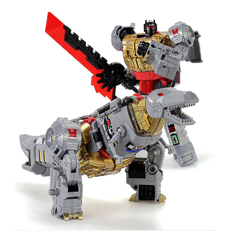 5-in-1 Dinoking Volcanicus Grimlock & Dinobots Transforming Robot Action Figures