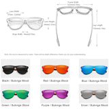 KINGSEVEN Natural Bubinga Wooden Polarized Sunglasses UV400 Square Frame B-5510 thumbnail 3