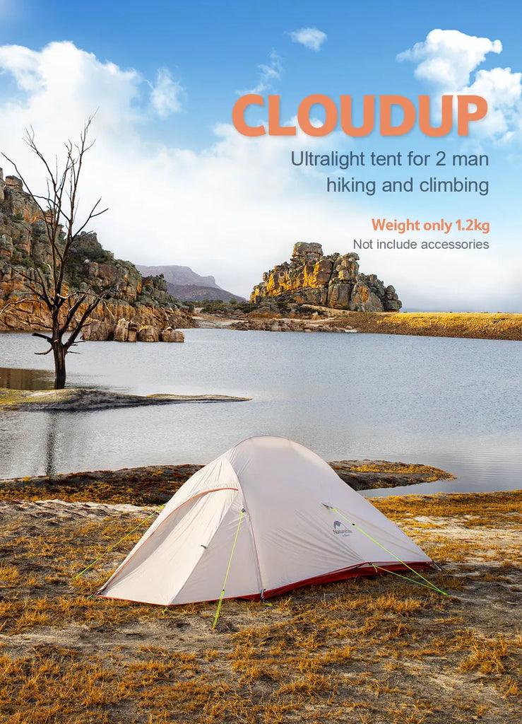 Naturehike Upgraded Cloud Up 3-Person Tent – Ultralight, Waterproof & Built for Every Adventure