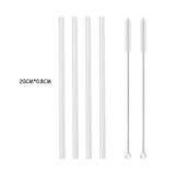 High Borosilicate Glass Straw Set – Reusable Eco-Friendly Drinking Straws with Cleaning Brush thumbnail 26