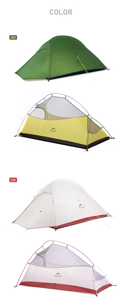 Naturehike Upgraded Cloud Up 3-Person Tent – Ultralight, Waterproof & Built for Every Adventure