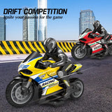 1/10 Scale Electric RC Motorcycle – High Speed 4-Channel Off-Road Remote Control Car thumbnail 7