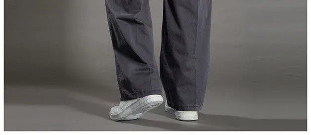 Men’s Cotton Cargo Pants – Loose Fit Work & Casual Joggers up to 6XL