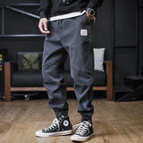 Men’s Plus Size Loose Harem Jeans – Streetwear Cargo Jogger Denim Pants thumbnail 19