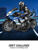 1/10 Scale Electric RC Motorcycle – High Speed 4-Channel Off-Road Remote Control Car thumbnail 14