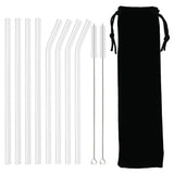 High Borosilicate Glass Straw Set – Reusable Eco-Friendly Drinking Straws with Cleaning Brush thumbnail 21