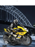 1/10 Scale Electric RC Motorcycle – High Speed 4-Channel Off-Road Remote Control Car thumbnail 15
