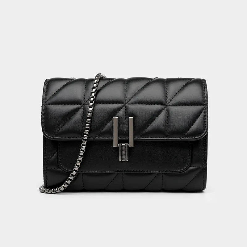 Luxury Designer Chain Shoulder Bag – Women’s PU Leather Crossbody Flap Handbag
