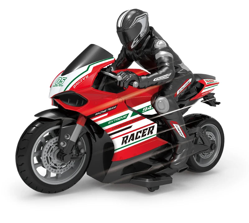 1/10 Scale Electric RC Motorcycle – High Speed 4-Channel Off-Road Remote Control Car