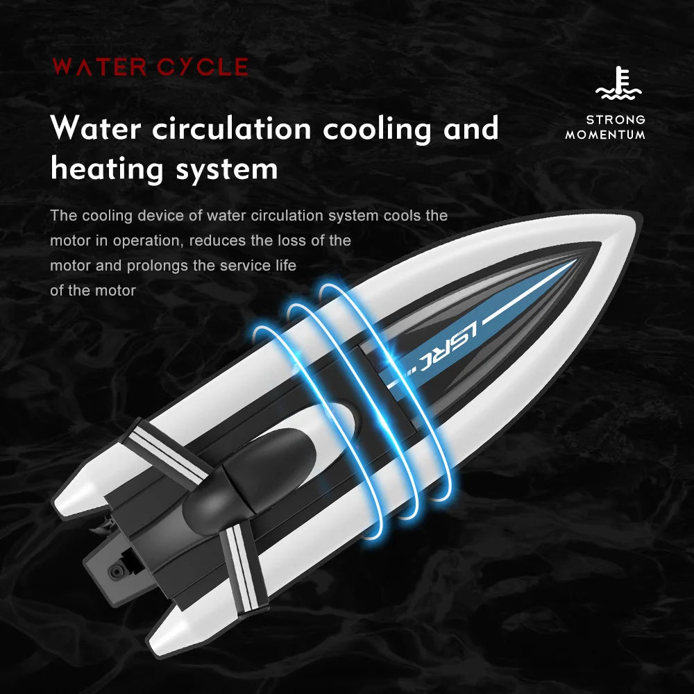 2.4G LSRC-B8 High-Speed RC Racing Boat – Waterproof Electric Remote Control Speedboat for Teens