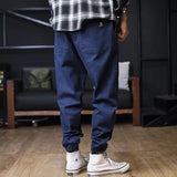 Men’s Plus Size Loose Harem Jeans – Streetwear Cargo Jogger Denim Pants thumbnail 11