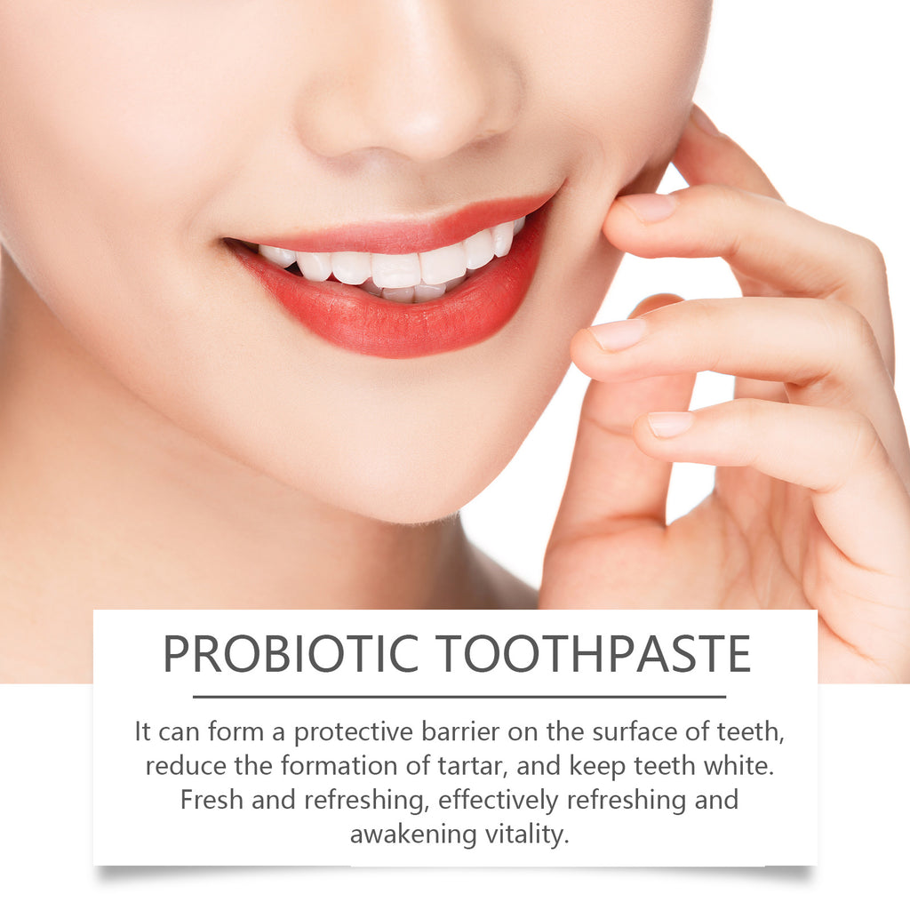 SP-8 Probiotic Toothpaste – Brightening Mint, Fresh Breath, Deep Cleaning, Plaque & Stain Removal