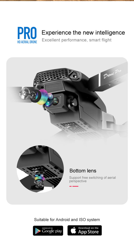 E88 Pro Drone 4K Dual Camera Foldable RC Quadcopter with WiFi FPV & Trajectory Flight