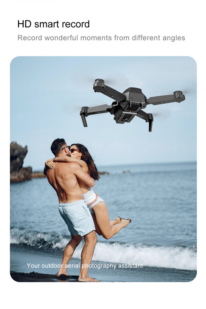E88 Pro Drone 4K Dual Camera Foldable RC Quadcopter with WiFi FPV & Trajectory Flight