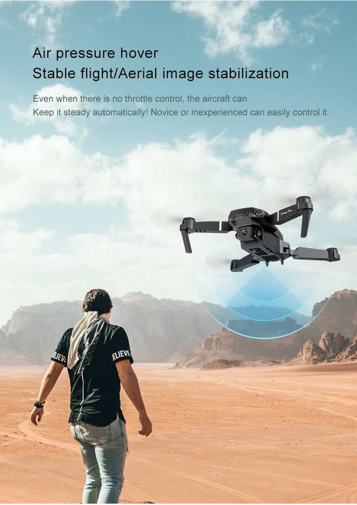 E88 Pro Drone 4K Dual Camera Foldable RC Quadcopter with WiFi FPV & Trajectory Flight