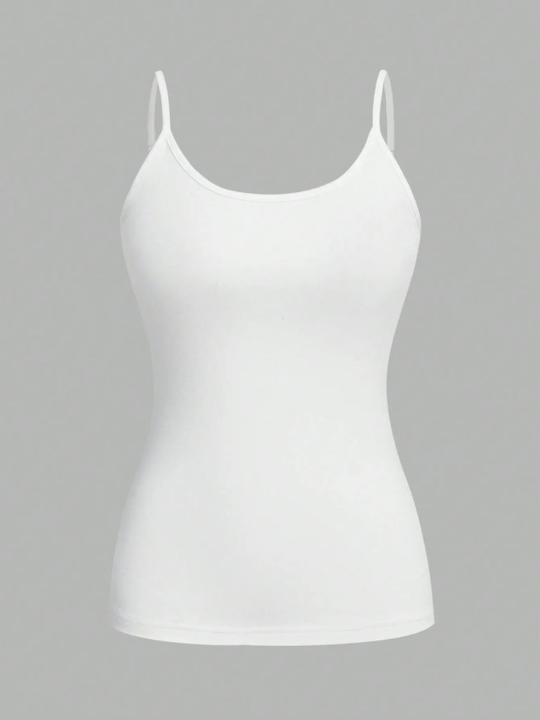 4-Pack Women’s Solid Color Camisole Tank Tops – Adjustable Strap Sleeveless Summer Vests