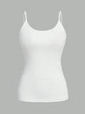 4-Pack Women’s Solid Color Camisole Tank Tops – Adjustable Strap Sleeveless Summer Vests thumbnail 9