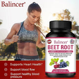 Organic Beetroot Capsules with Black Pepper Extract – Nitric Oxide Support, Blood Circulation & Energy Boost – 30/60/120 Capsules thumbnail 9