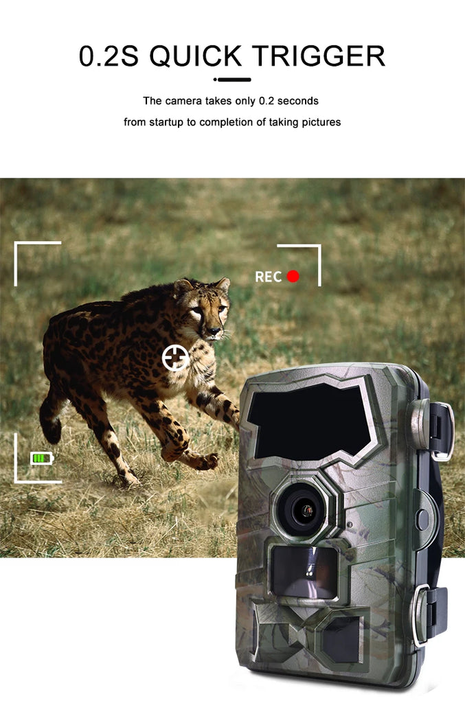 H888 WIFI Wildlife Trail Camera 32MP 4K Hunting Night Vision IP66 Waterproof Photo Trap