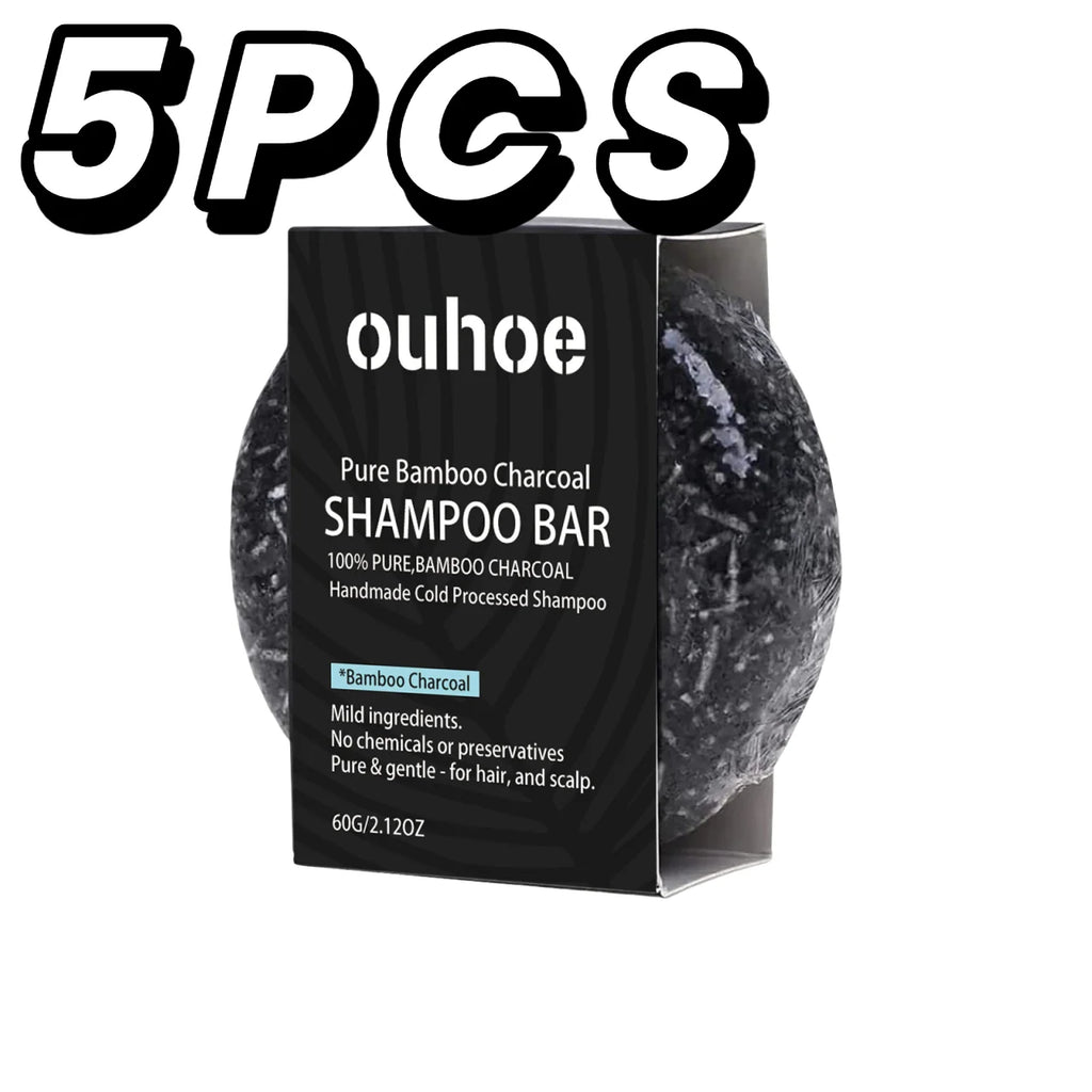 Bamboo Charcoal Shampoo Soap – Deep Cleansing, Nourishing, and Hair Strengthening