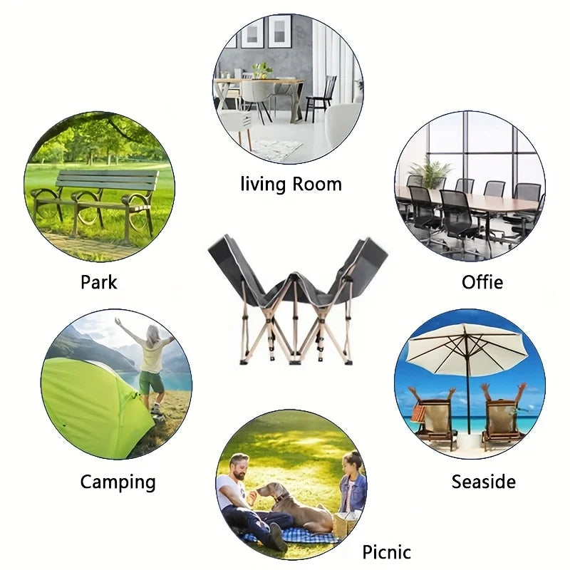 75 Inch Outdoor Folding Bed – Heavy-Duty Portable Camping & Guest Bed