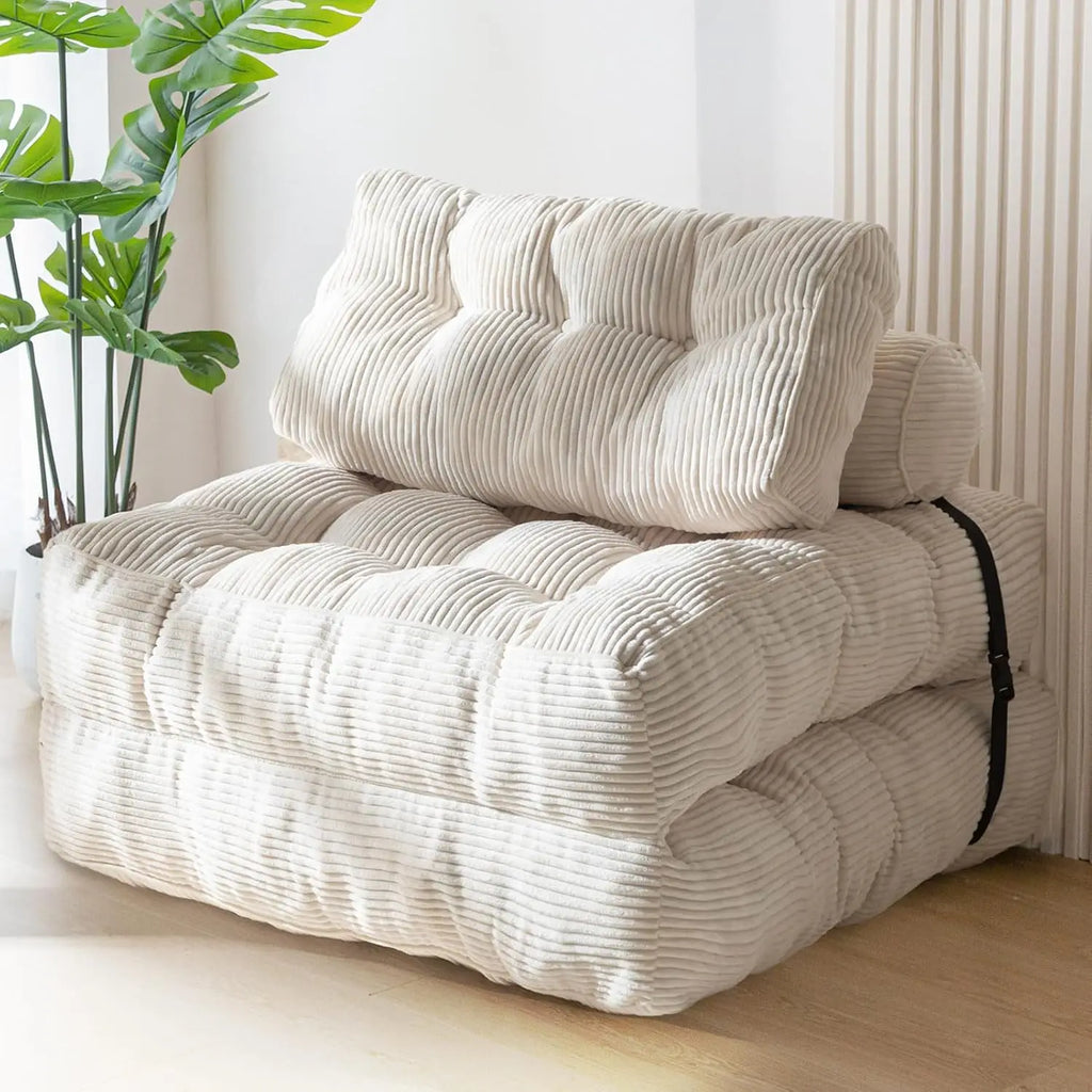 Vacuum Compression Foldable Fabric Sofa Bed – Nordic Modular Corner Couch