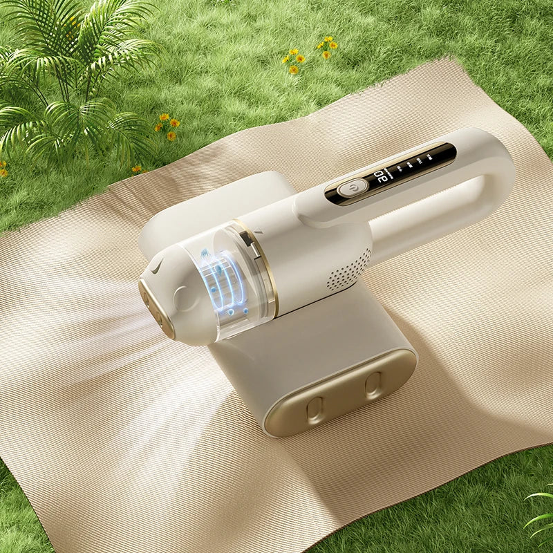 UV Mite Vacuum Cleaner 12000Pa Strong Suction with HEPA Filter and Medical UV Light for Mattress and Bed Cleaning