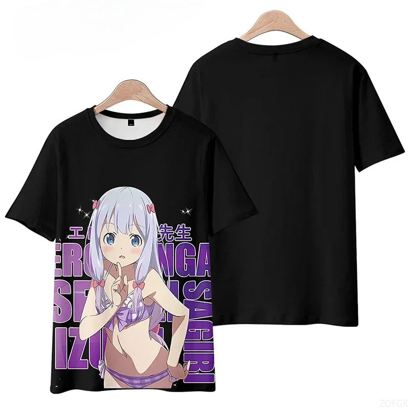 Anime 3D Graphic T-Shirt Unisex Short Sleeve Streetwear Tee for Kids & Adults