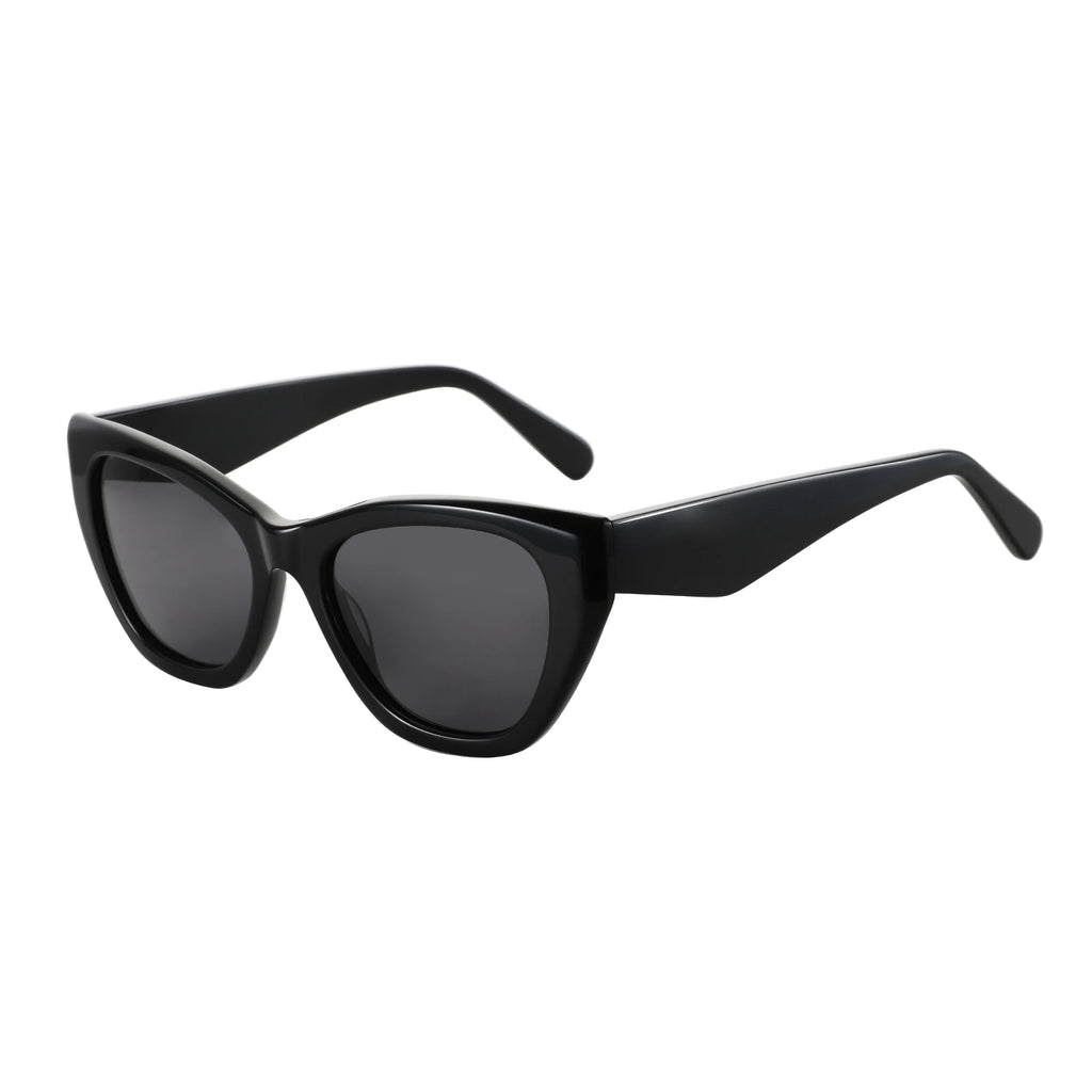ZENOTTIC Butterfly Polarized Prescription Sunglasses Handmade Acetate Square Optical Shades for Women – Custom Myopia, Hyperopia & Astigmatism Lenses