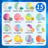 Vremou Kids Bath Bombs with Surprise Inside – 15 Pack Natural Organic Bubble Bath Gift Set thumbnail 2