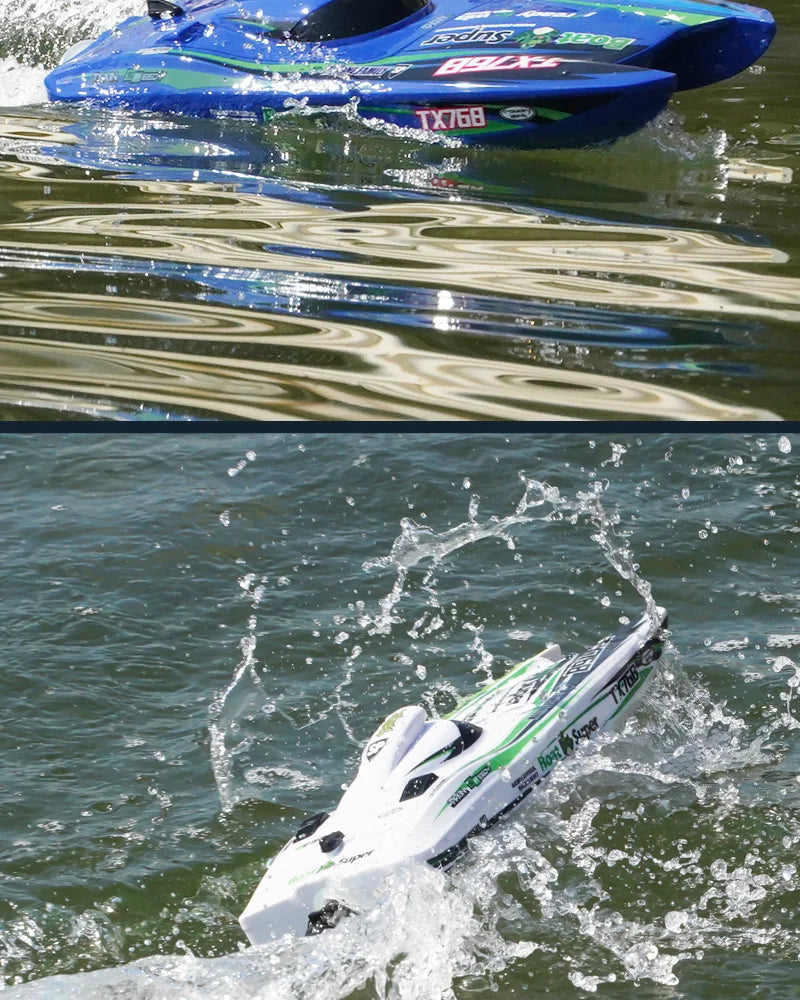 TX768 RC Speedboat 2.4G Brushless High-Speed Remote Control Boat for Kids & Adults – 30+ km/h