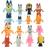 Bluey Family 8-Piece Figurine Set – Bingo & Friends Movable Action Figures Toy thumbnail 5