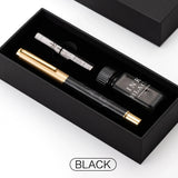 Exquisite Resin Fountain Pen Set 0.5mm Medium Nib with 15ml Ink Gift Box – Luxury Metal Calligraphy & Office Writing Pen thumbnail 10