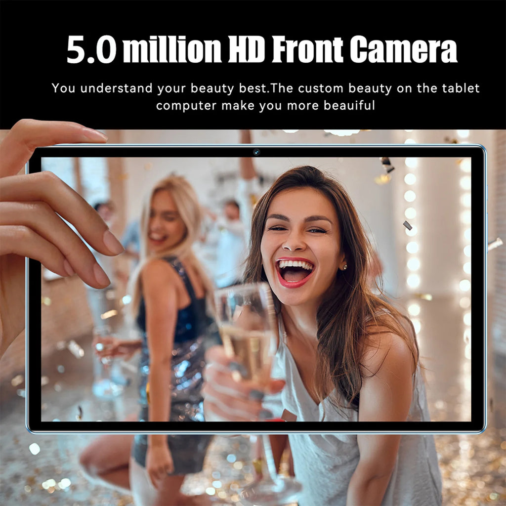 BDF H39 10.1 Inch 5G Android 13 Tablet – Octa Core, 6GB RAM, 128GB ROM, 4G Dual SIM, Dual WiFi, 6000mAh Battery