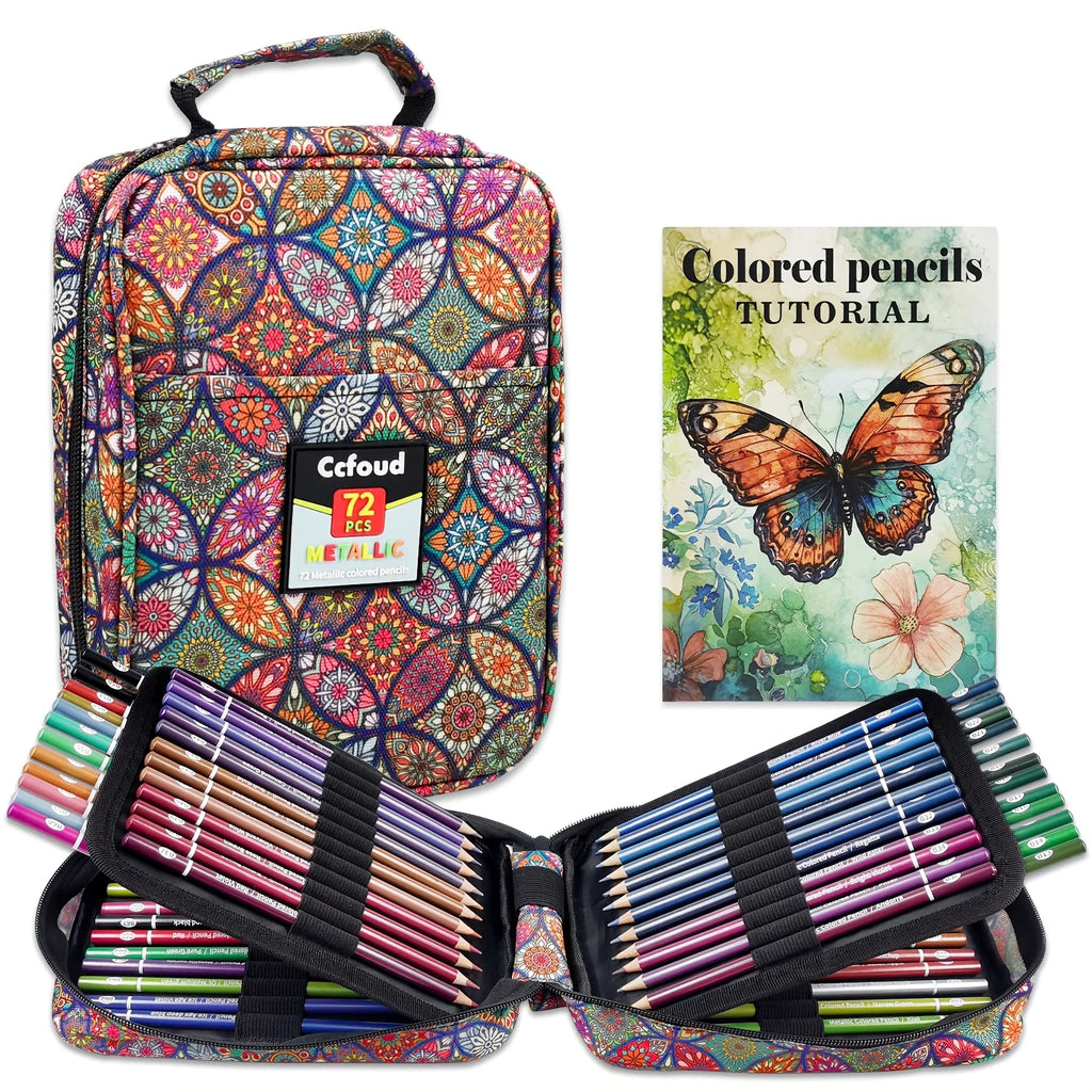 72/120/180/260 Color Lead Pencil Set – Vibrant Watercolor-Style Erasable Art Pencils for Artists & Beginners