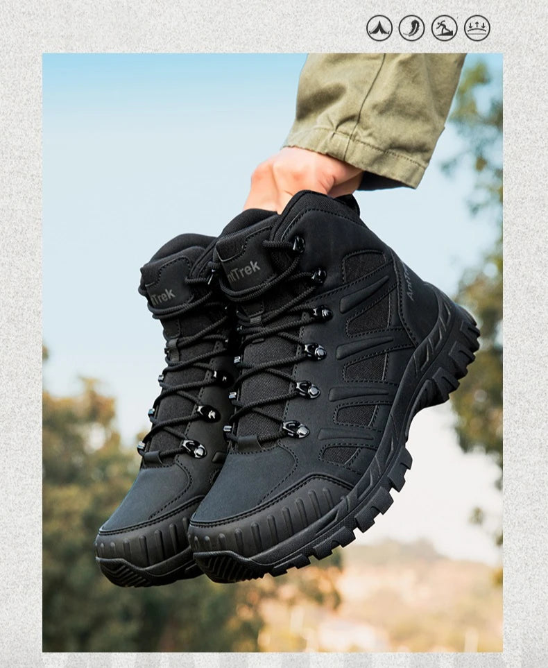 Men’s Outdoor Hiking Shoes – Lightweight, Anti-Slip & Breathable